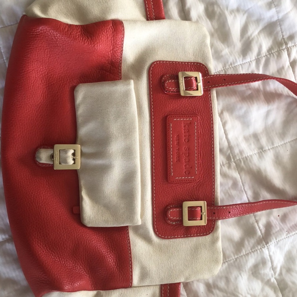 Kate Spade Leather and Canvas tote